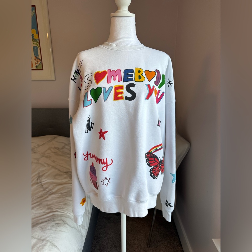 Mayfair Group x @iscreamcolour Somebody Loves You Crewneck Sweatshirt One Size